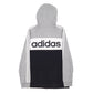 Womens Black Adidas Spellout Full Zip Jumper