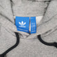 Mens Grey Adidas  Hoodie Jumper