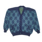 Mens Blue Unbranded Knitwear Cardigan Full Zip Coat