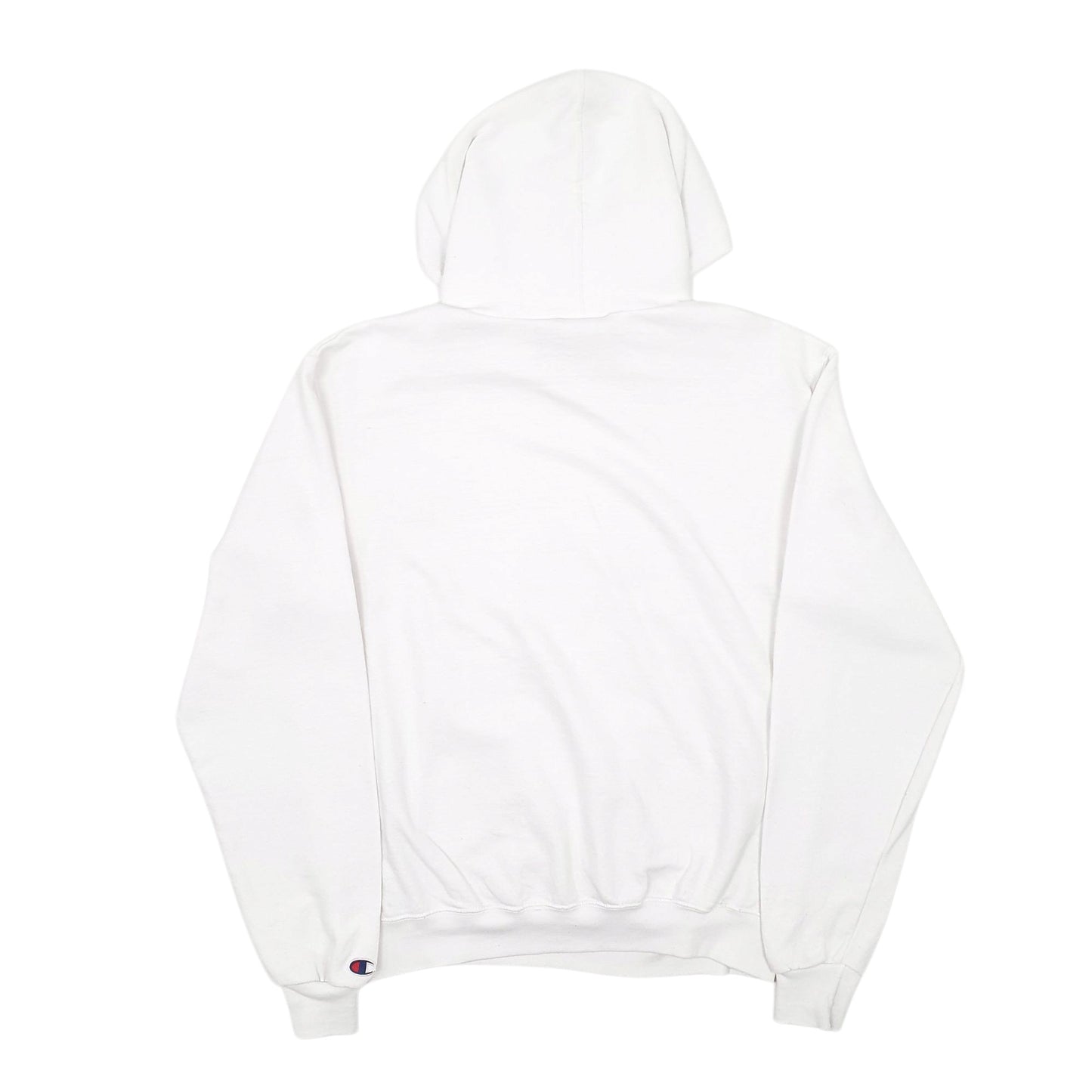 Mens White Champion Hockey Hoodie Jumper