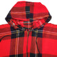 Mens Red Country Place Poncho Vintage 60s 70s Talon Zip  Coat