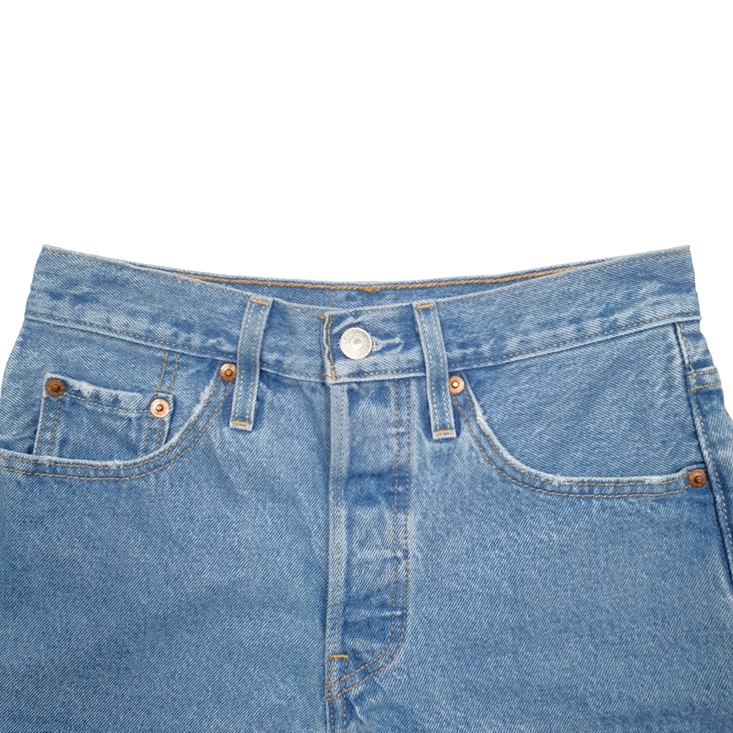 Womens Blue Levis 501 Denim Jorts Denim Shorts