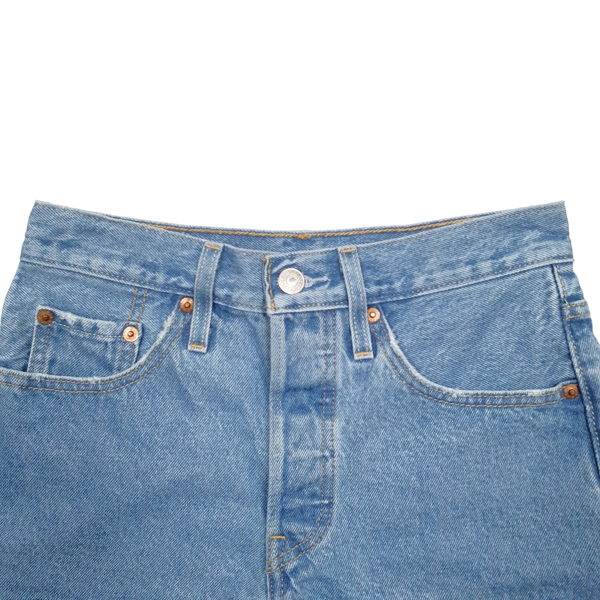 Womens Blue Levis 501 Denim Jorts Denim Shorts