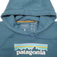 Womens Blue Patagonia Spellout Hoodie Jumper