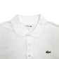 Mens White Lacoste  Short Sleeve Polo Shirt