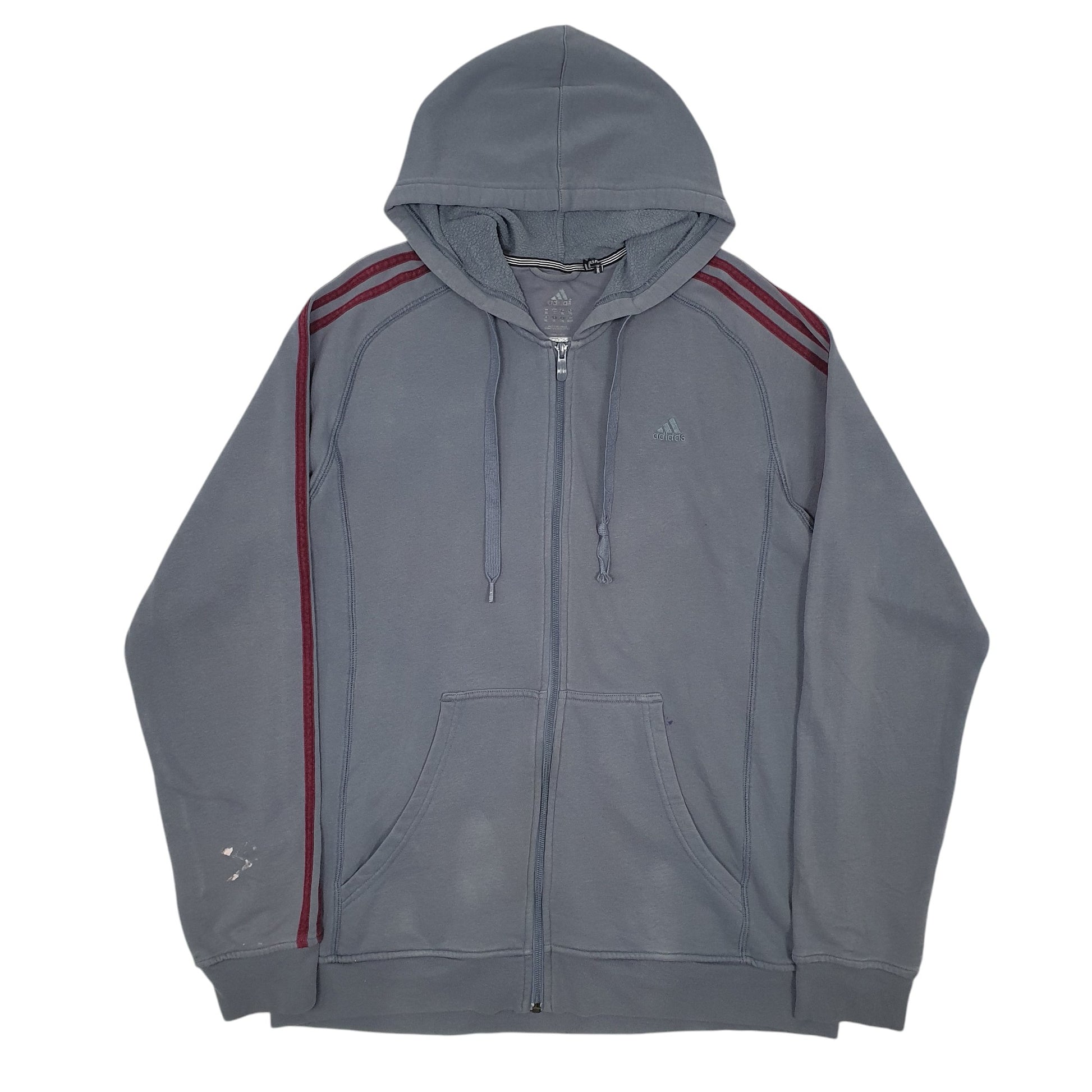 Mens Grey Adidas  Full Zip Jumper