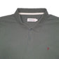 Mens Green Farah1920  Long Sleeve Polo Shirt