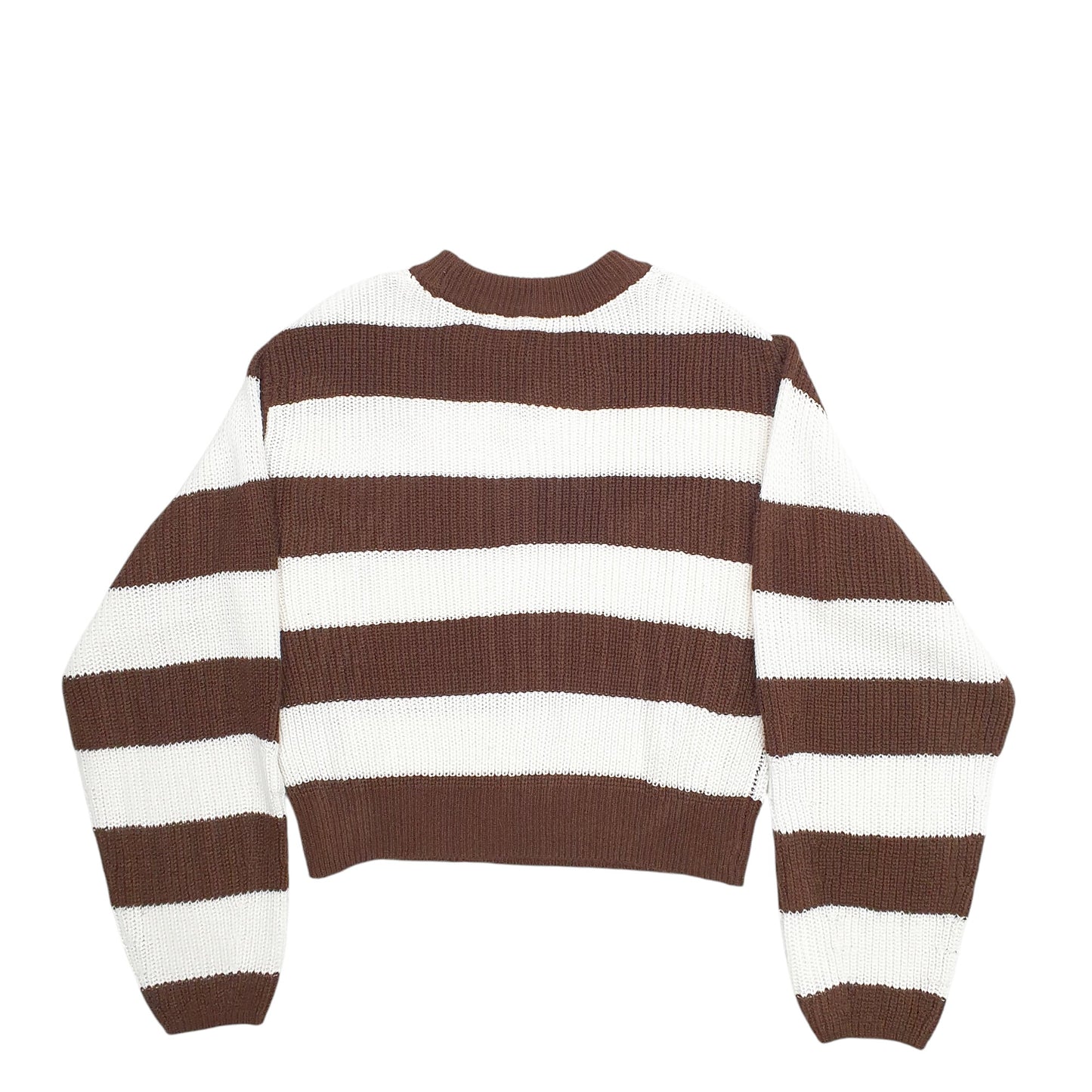 Womens Brown H&S  Crewneck Jumper