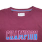 Womens Burgundy Champion Spellout Crewneck Jumper