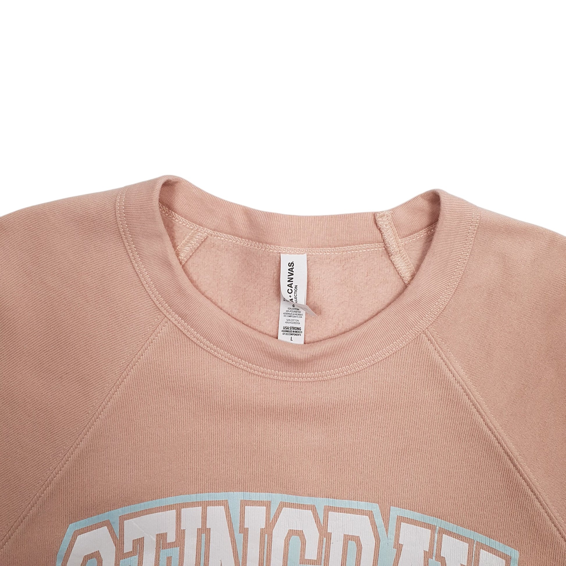 Womens Peach Bella + Canvas Stingray Allstars Spellout Crewneck Jumper
