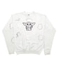 Womens White Gildan Yoga Star Wars Crewneck Jumper