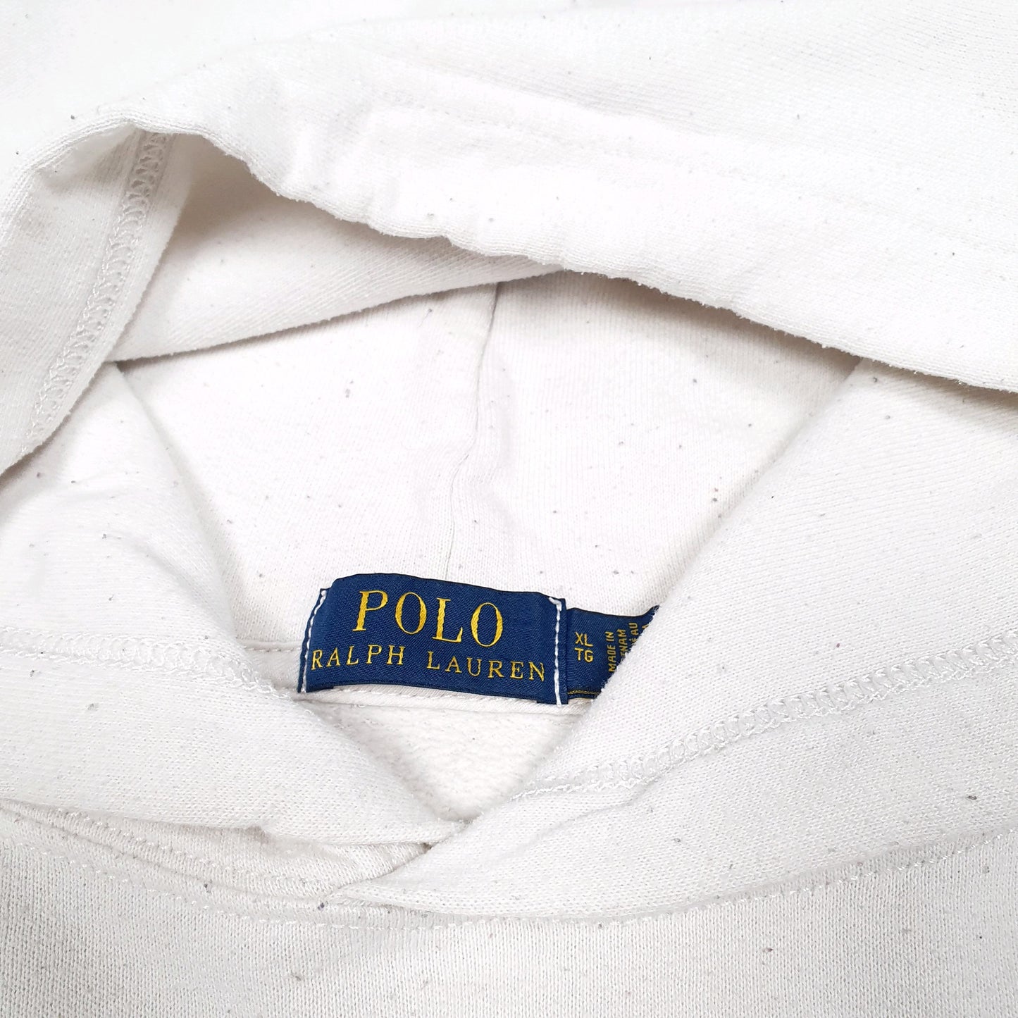 Mens White Polo Ralph Lauren 1992 Hoodie Jumper