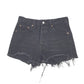 Womens Black Levis 501 Jorts Hot Pants Denim Shorts