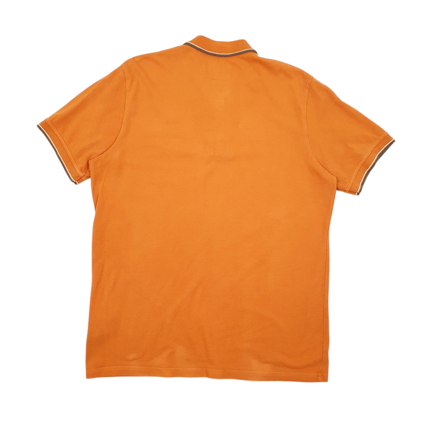 Mens Orange Mustang  Short Sleeve Polo Shirt