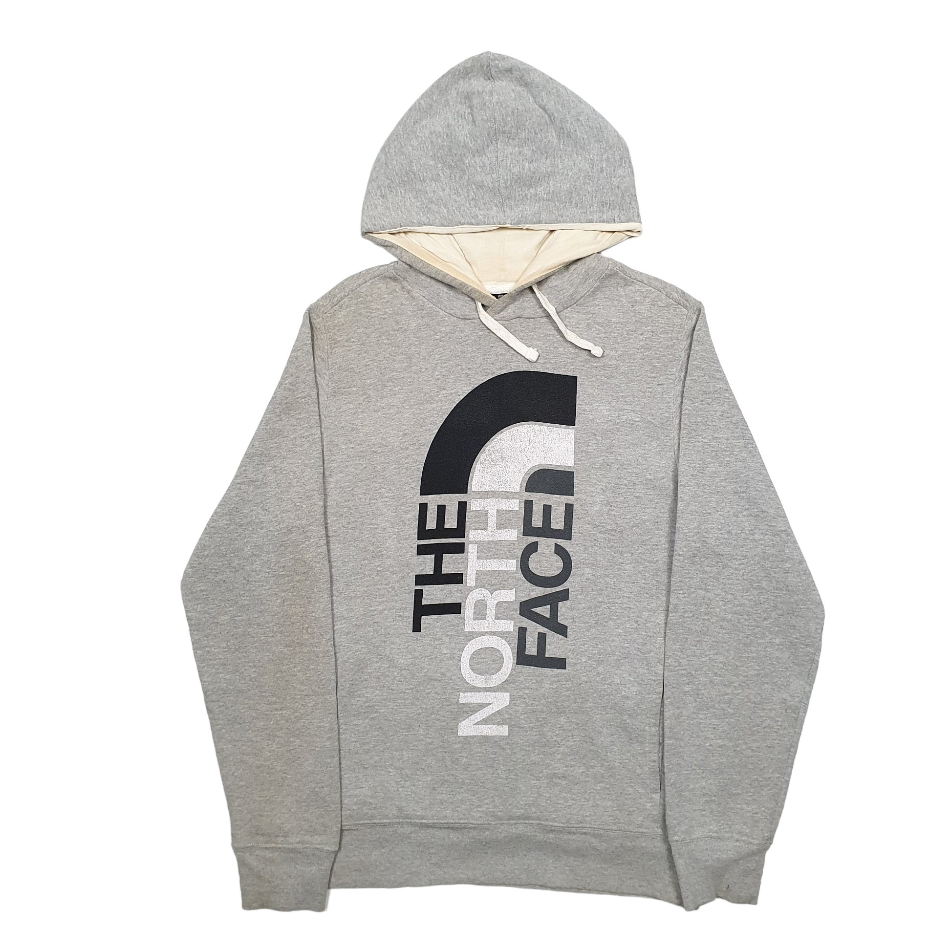 Mens Grey The North Face Spellout Hoodie Jumper