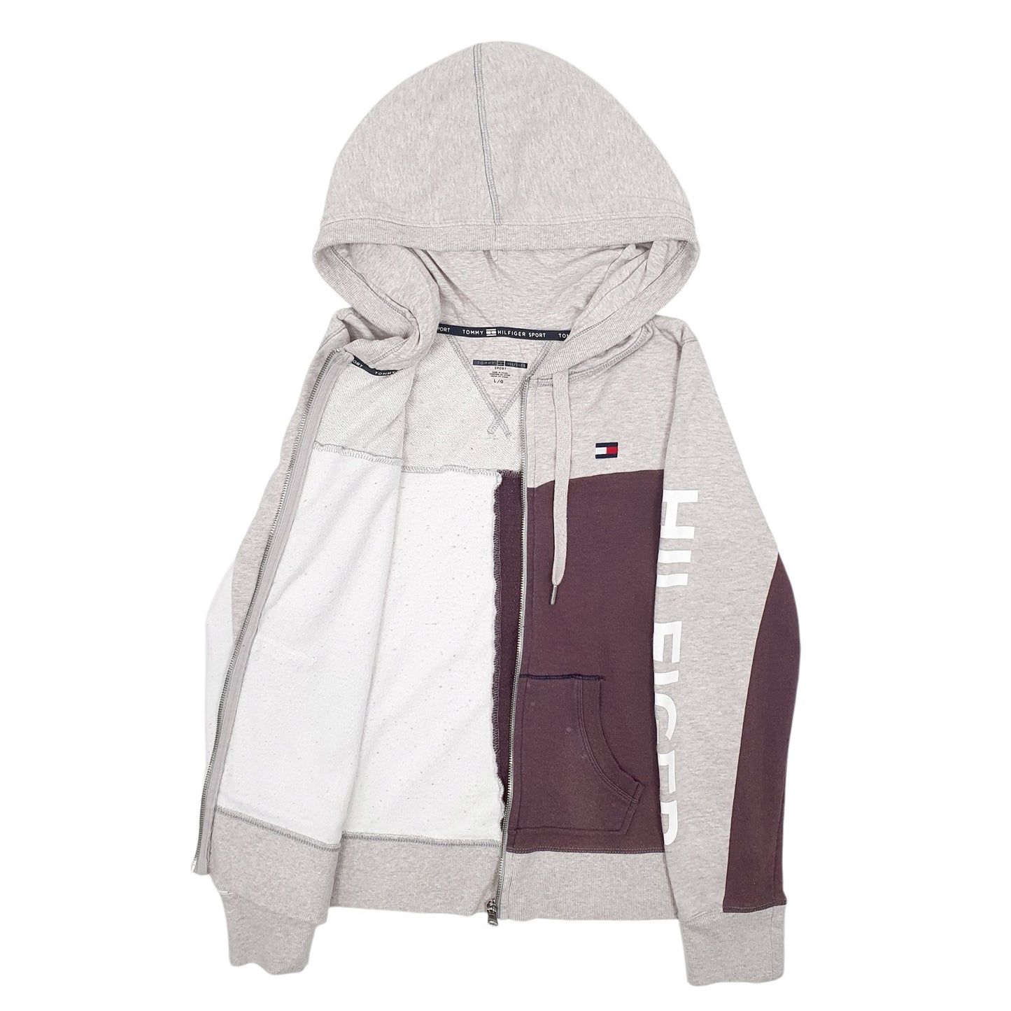 Womens Grey Tommy Hilfiger Sport Full Zip Jumper