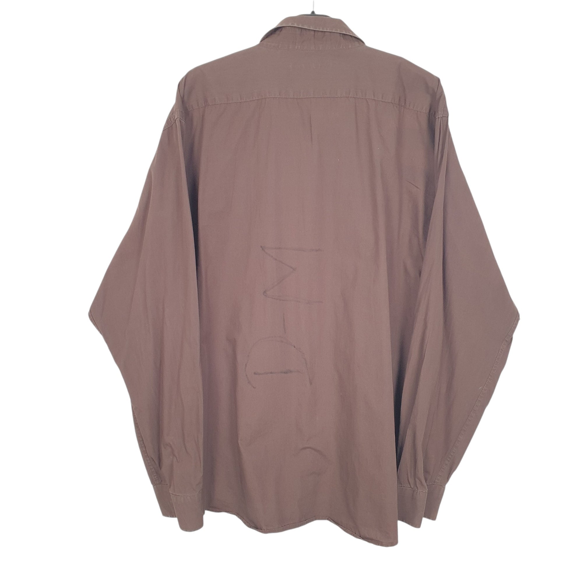 Mens Brown Ripley  Long Sleeve Shirt
