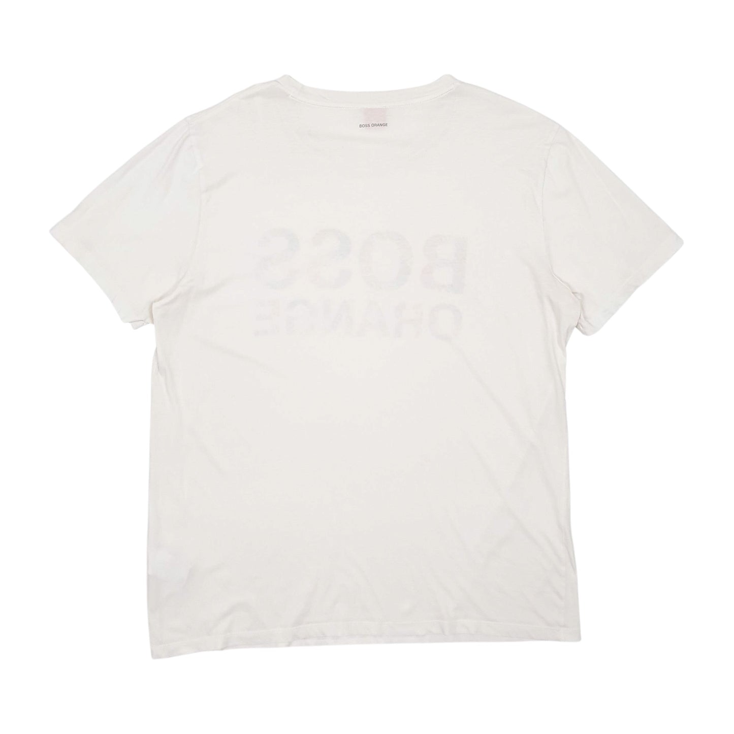 Mens White Hugo Boss  Short Sleeve T Shirt