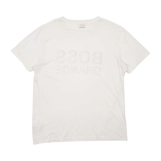 Mens White Hugo Boss  Short Sleeve T Shirt