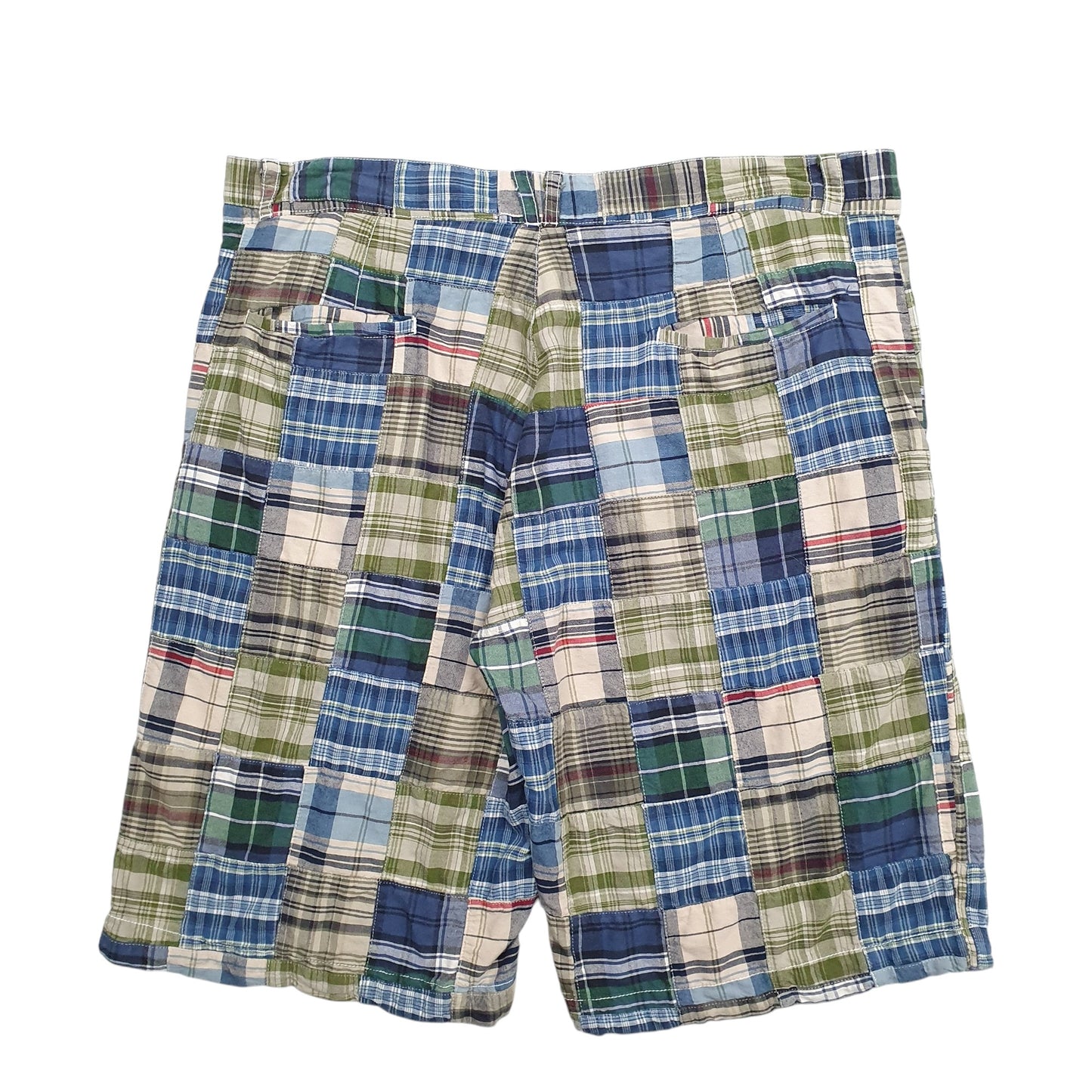 Mens Blue Free Press Madras Ivy League Chino Shorts
