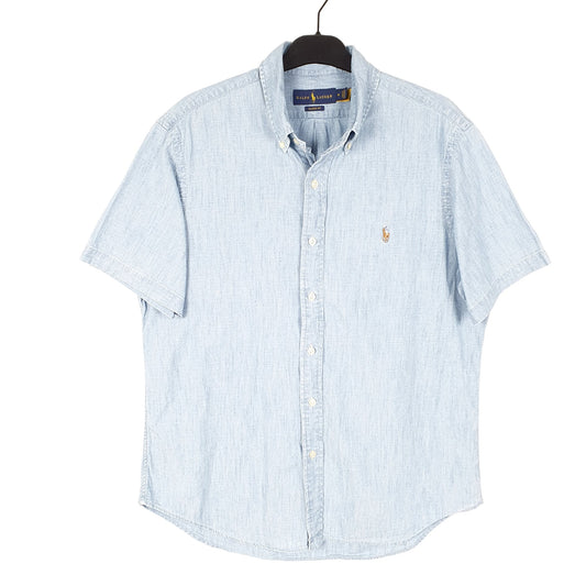 Mens Blue Ralph Lauren  Short Sleeve Shirt