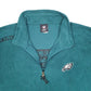 Mens Green NFL Philadelphia Eagles American Football Quarter Zip Jumper