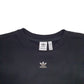 Womens Black Adidas Crop Top Crewneck Jumper