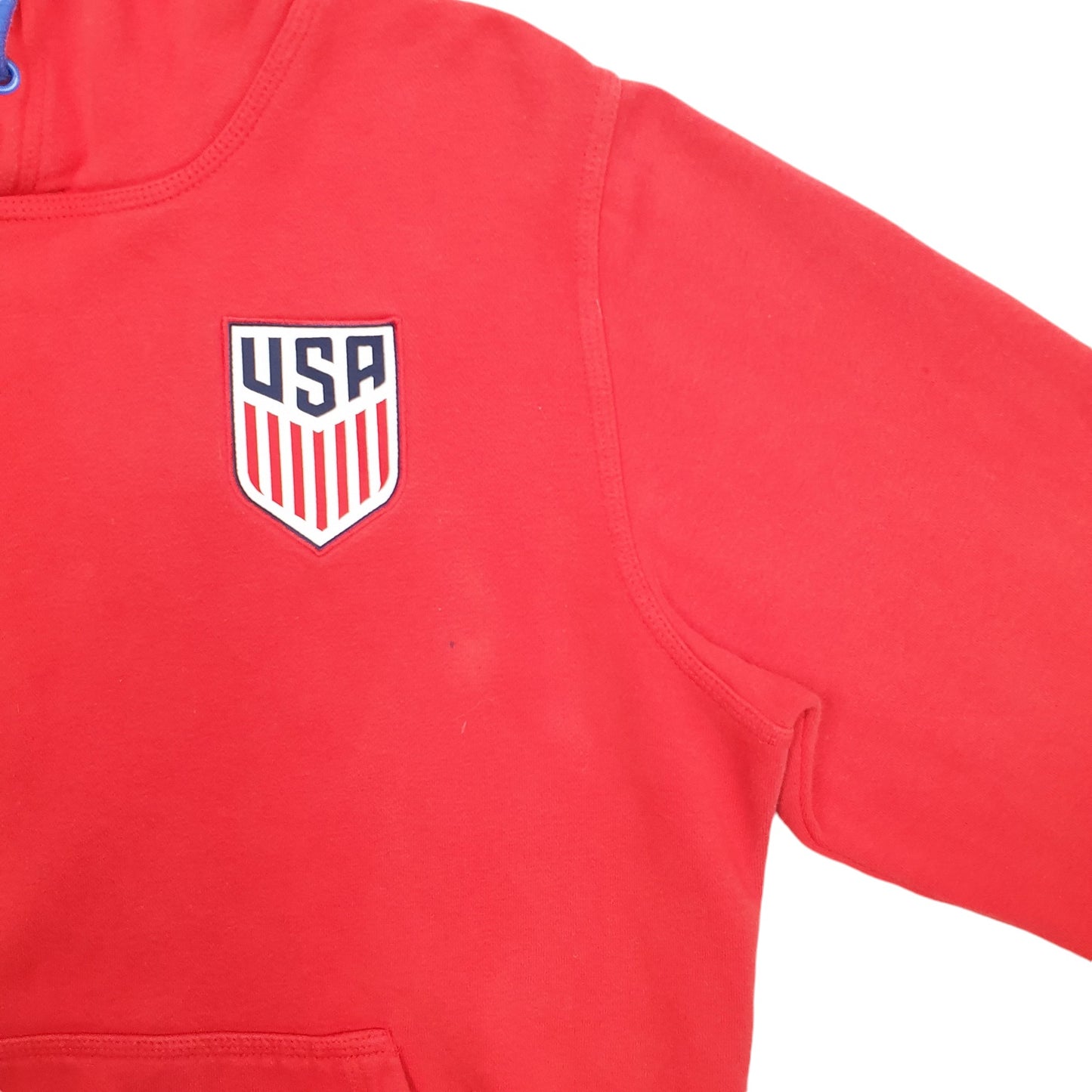 Mens Red Nike USA Hoodie Jumper