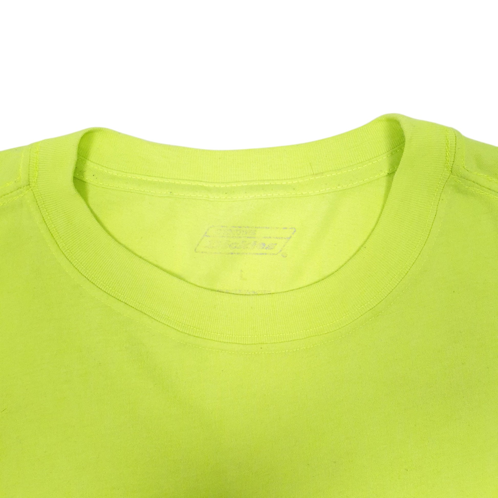 Mens Green Dickies Pocket Workwear High Vis Short Sleeve T Shirt