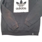 Mens Black Adidas Spellout Hoodie Jumper