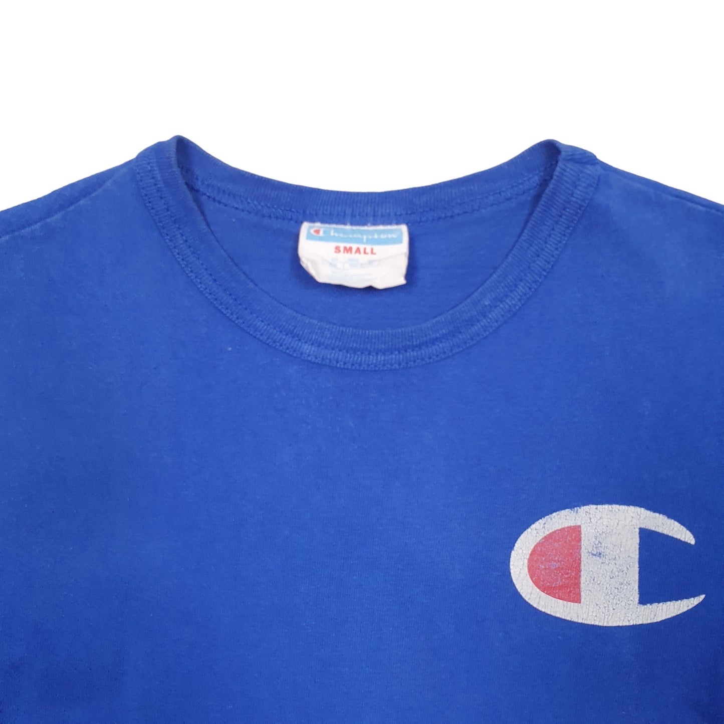Mens Blue Champion  Short Sleeve T Shirt