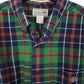 Mens Green L.L.Bean Flannel Overshirt Long Sleeve Shirt