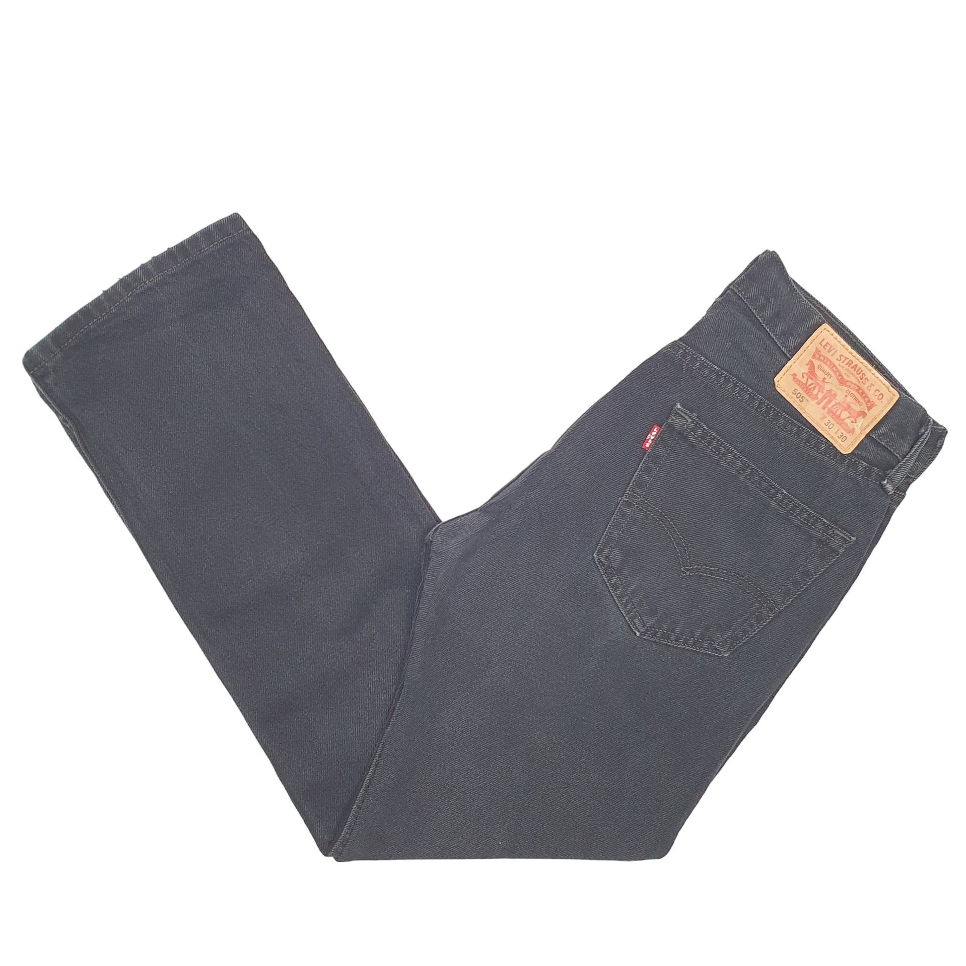 Mens Black Levis  505 JeansW30 L30