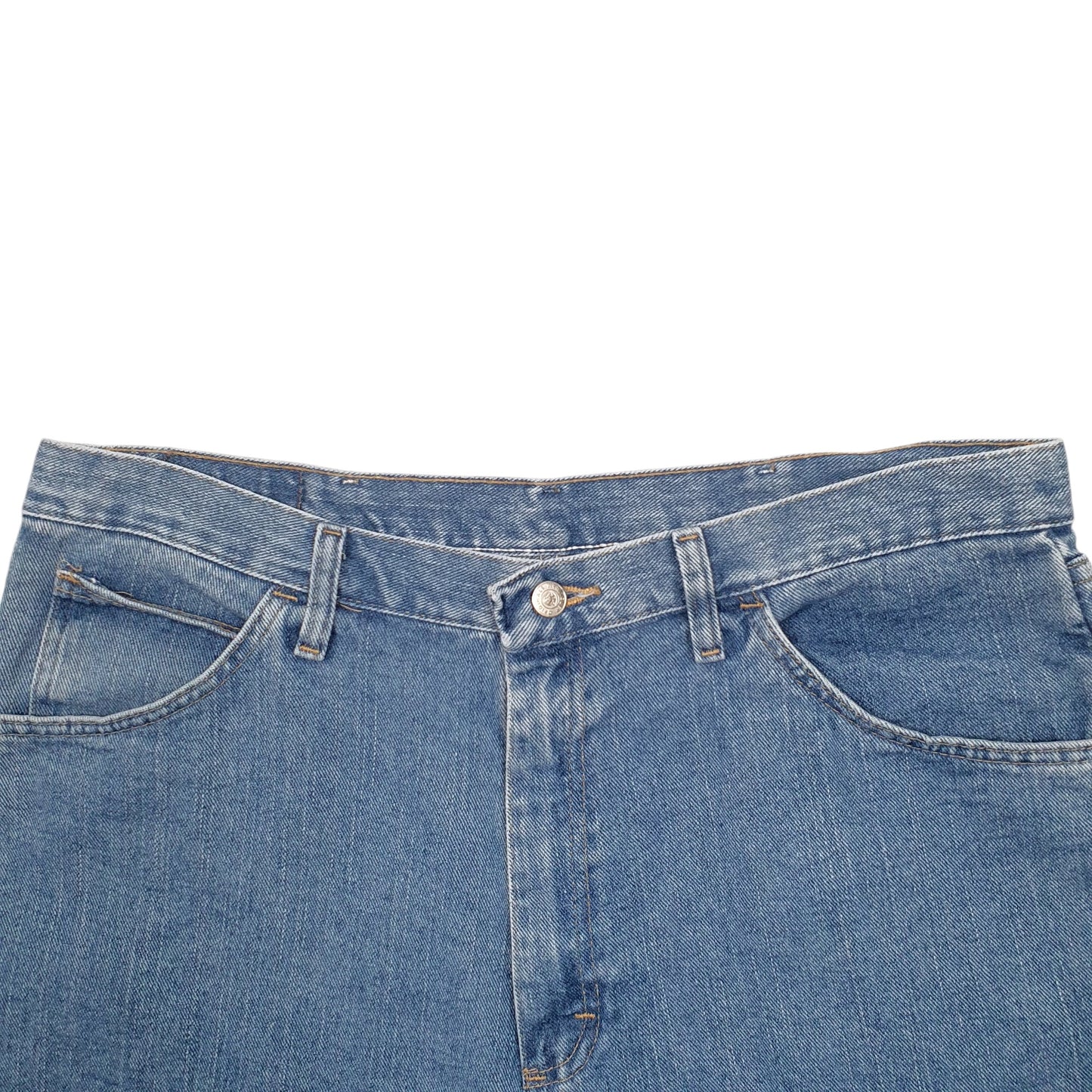 Mens Blue Wrangler Denim Jeans Jorts Denim Shorts