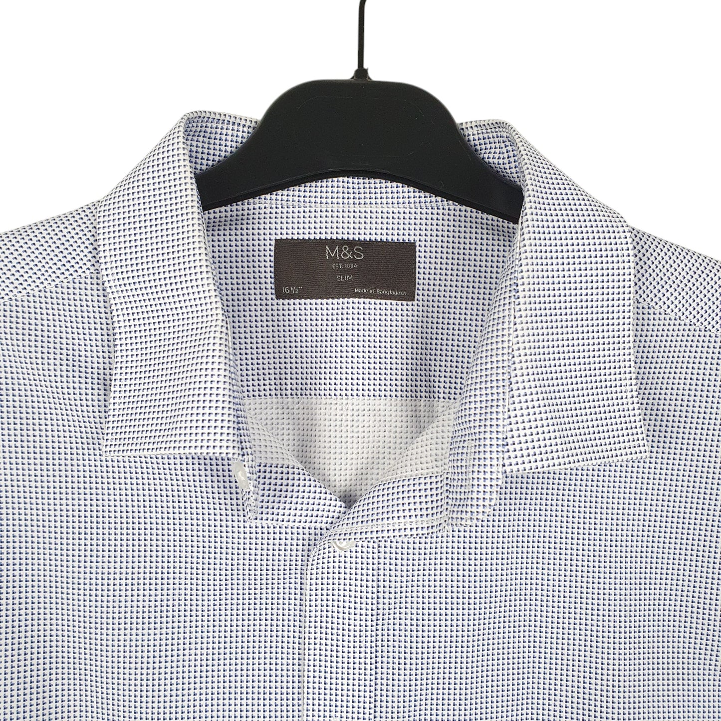 Mens White M&S  Long Sleeve Shirt