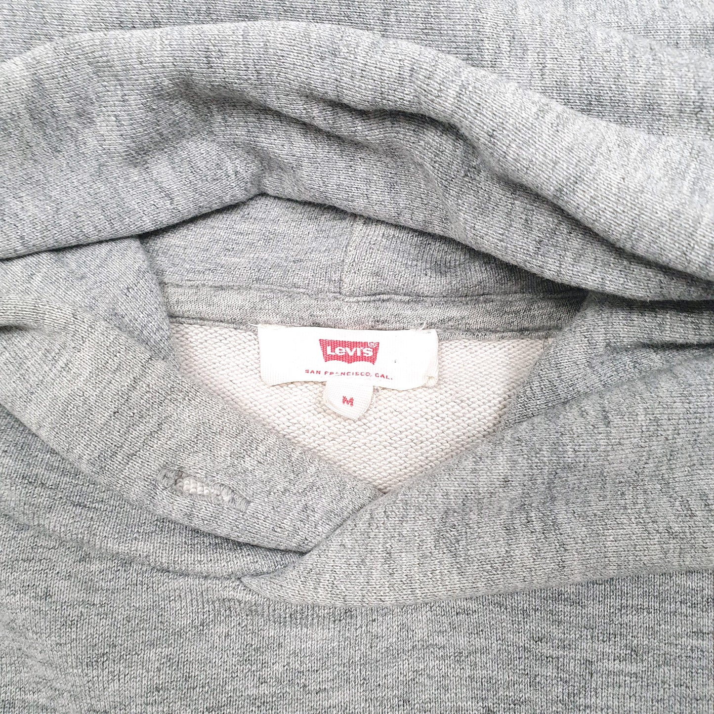 Womens Grey Levis Silver Sparkle Hoodie Jumper