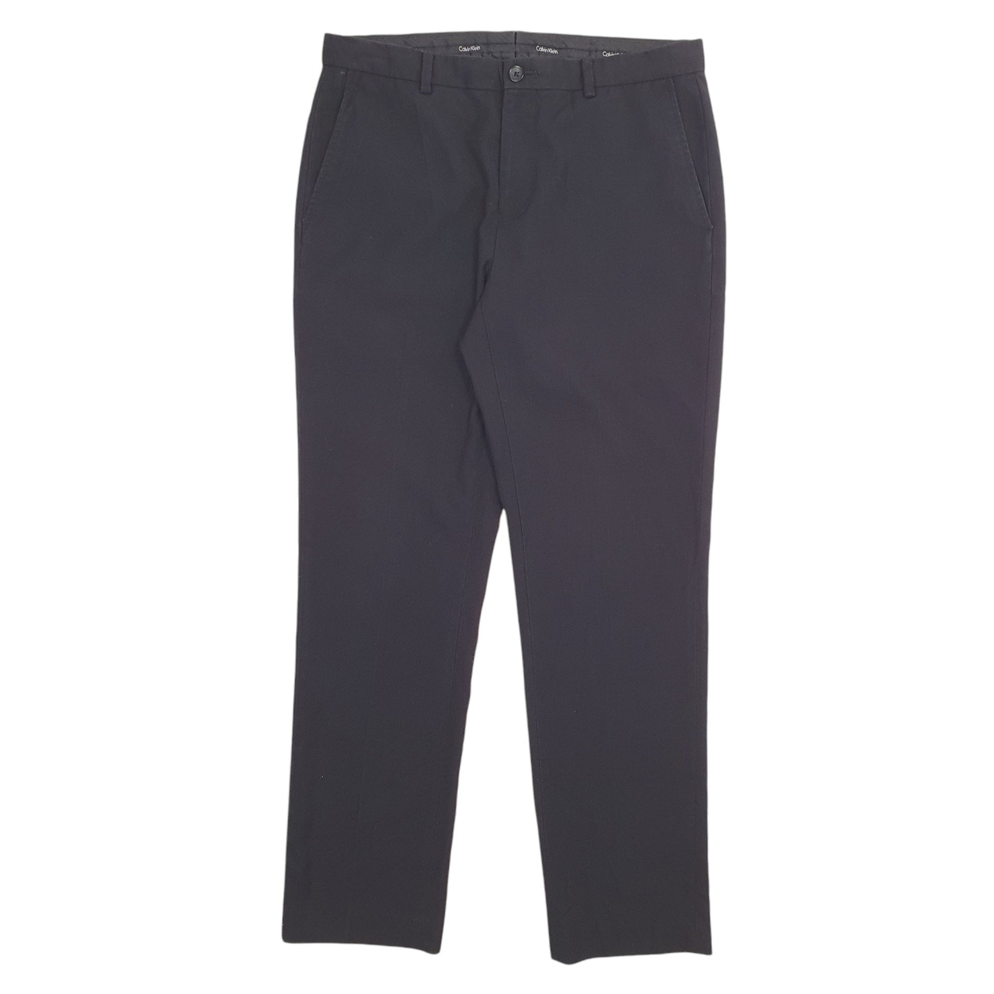 Mens Black Calvin Klein  Chino Trousers