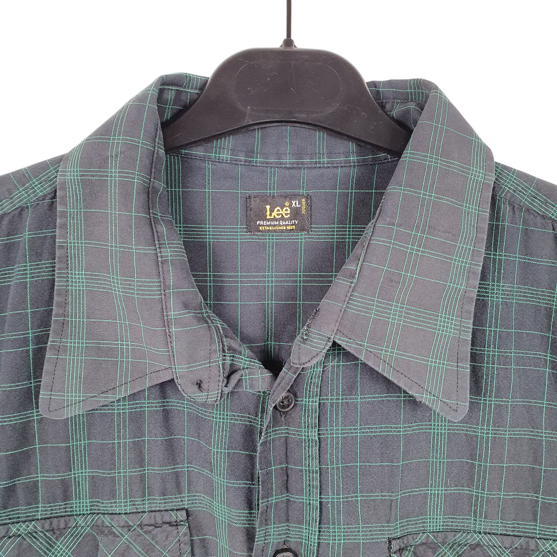 Mens Navy Lee  Short Sleeve Shirt