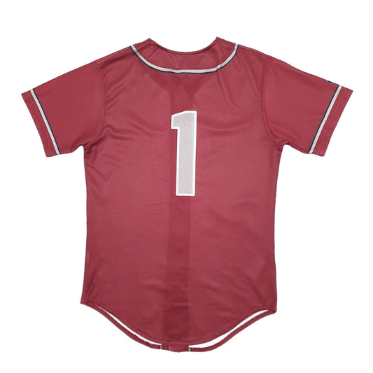 Mens Burgundy Holloway MLB Baseball Jersey Renegades USA College Short Sleeve T Shirt