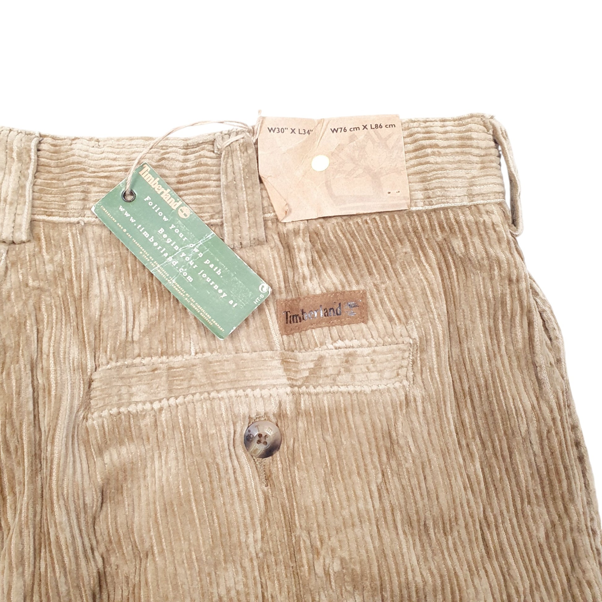 Mens Tan Timberland Cords Corduroy Trousers