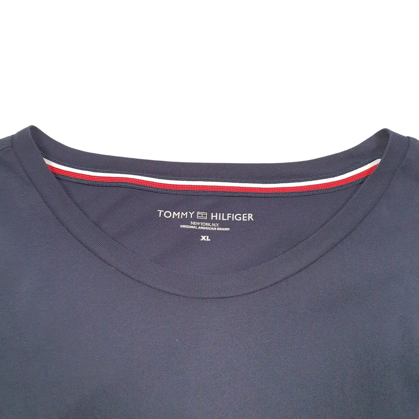 Mens Navy Tommy Hilfiger Spellout Short Sleeve T Shirt