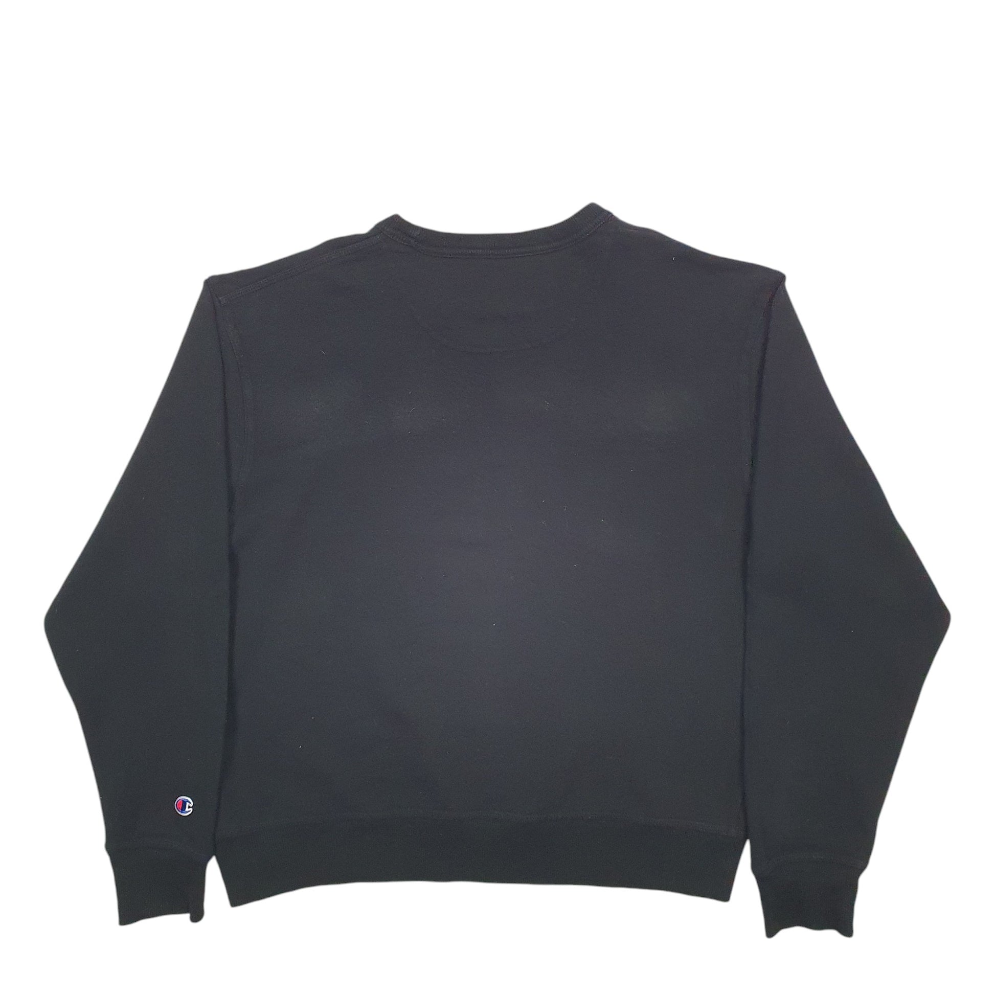 Womens Black Champion  Crewneck Jumper