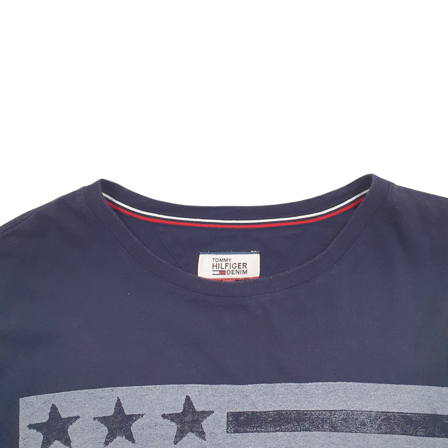 Mens Navy Tommy Hilfiger American Short Sleeve T Shirt