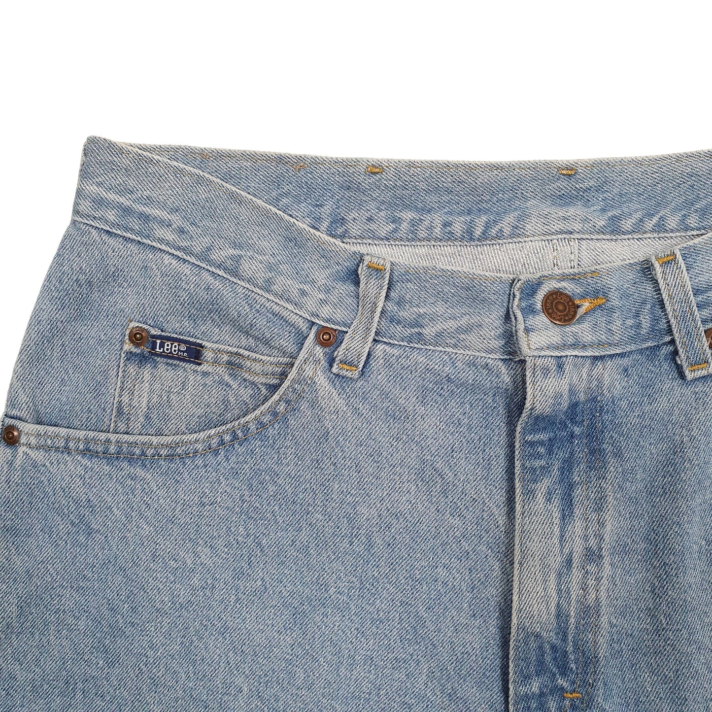 Mens Blue Lee Vintage 1990s Denim Shorts