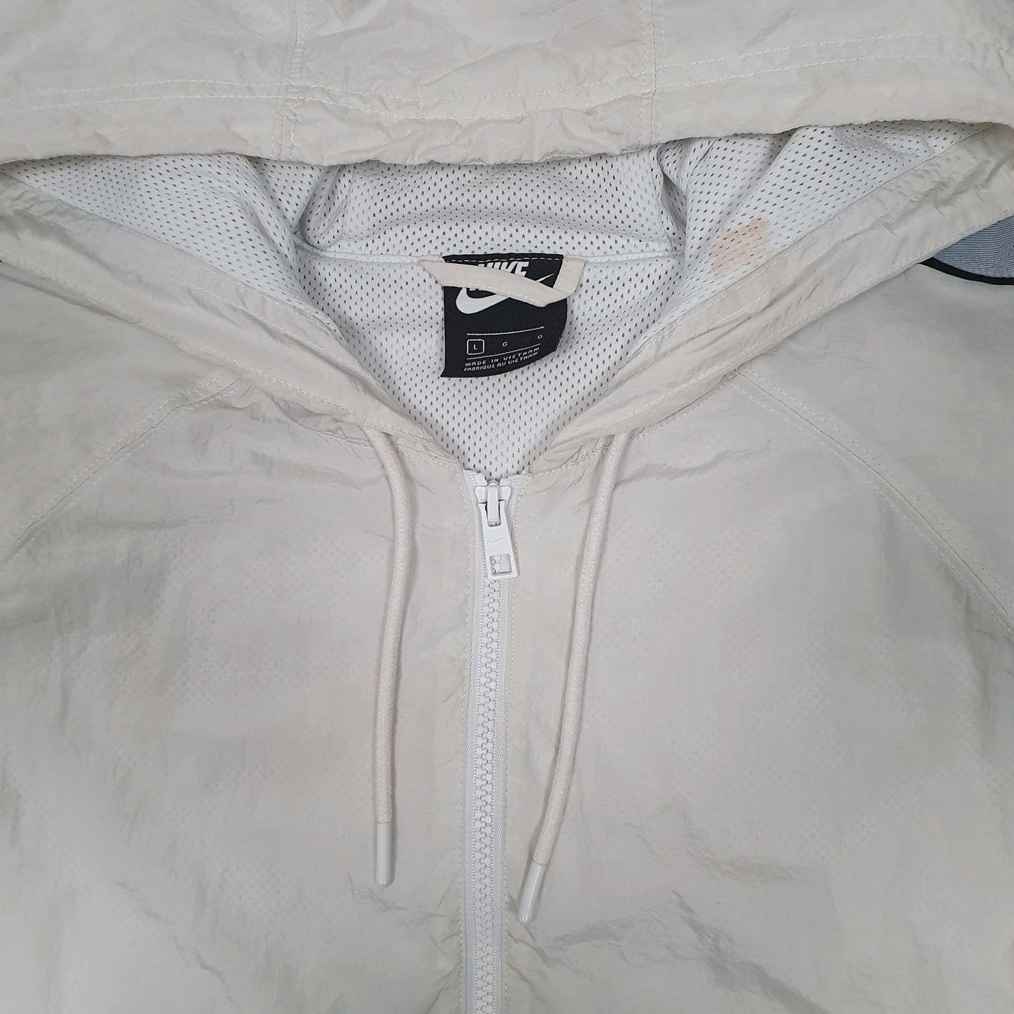 Mens White Nike Hoodie  Coat