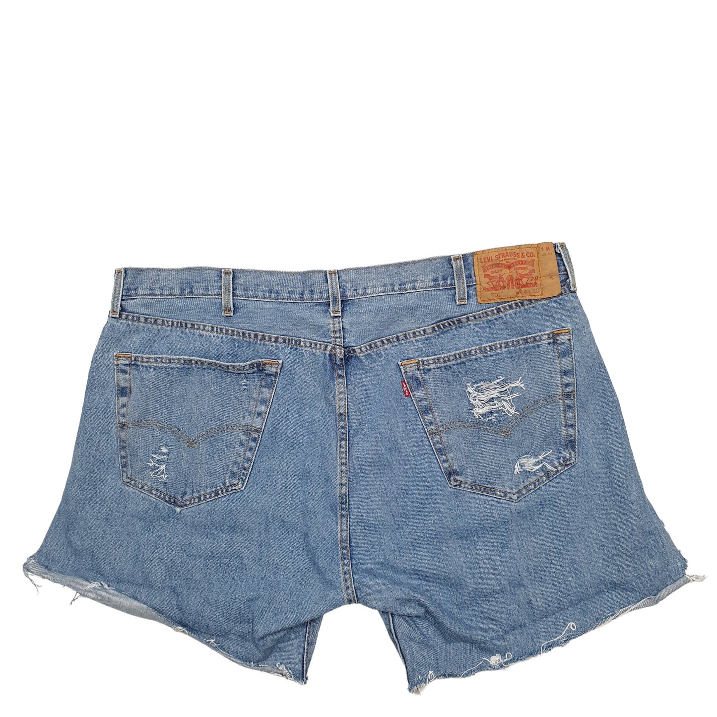 Womens Blue Levis 501 Denim Jorts Denim Shorts
