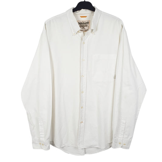 Mens Cream Timberland  Long Sleeve Shirt