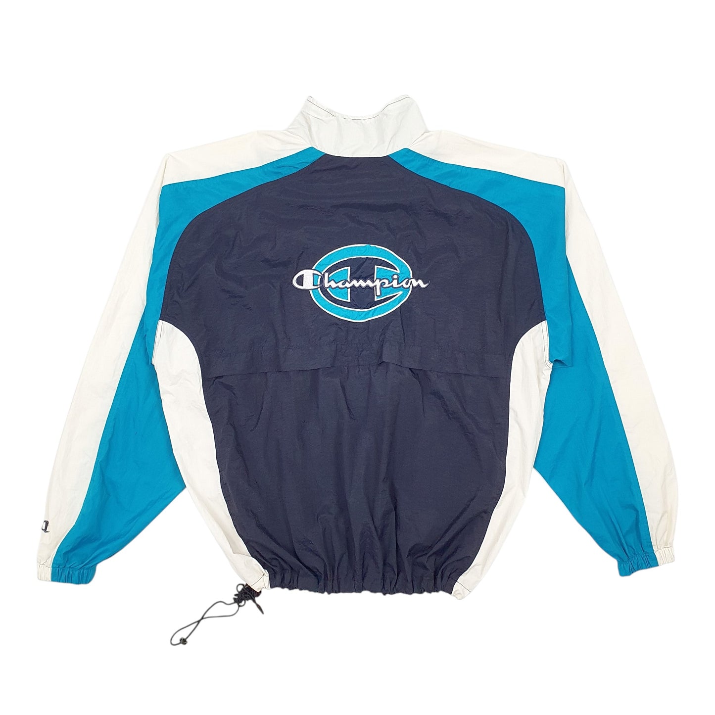 Mens Navy Champion Vintage 90s Crewneck Coat