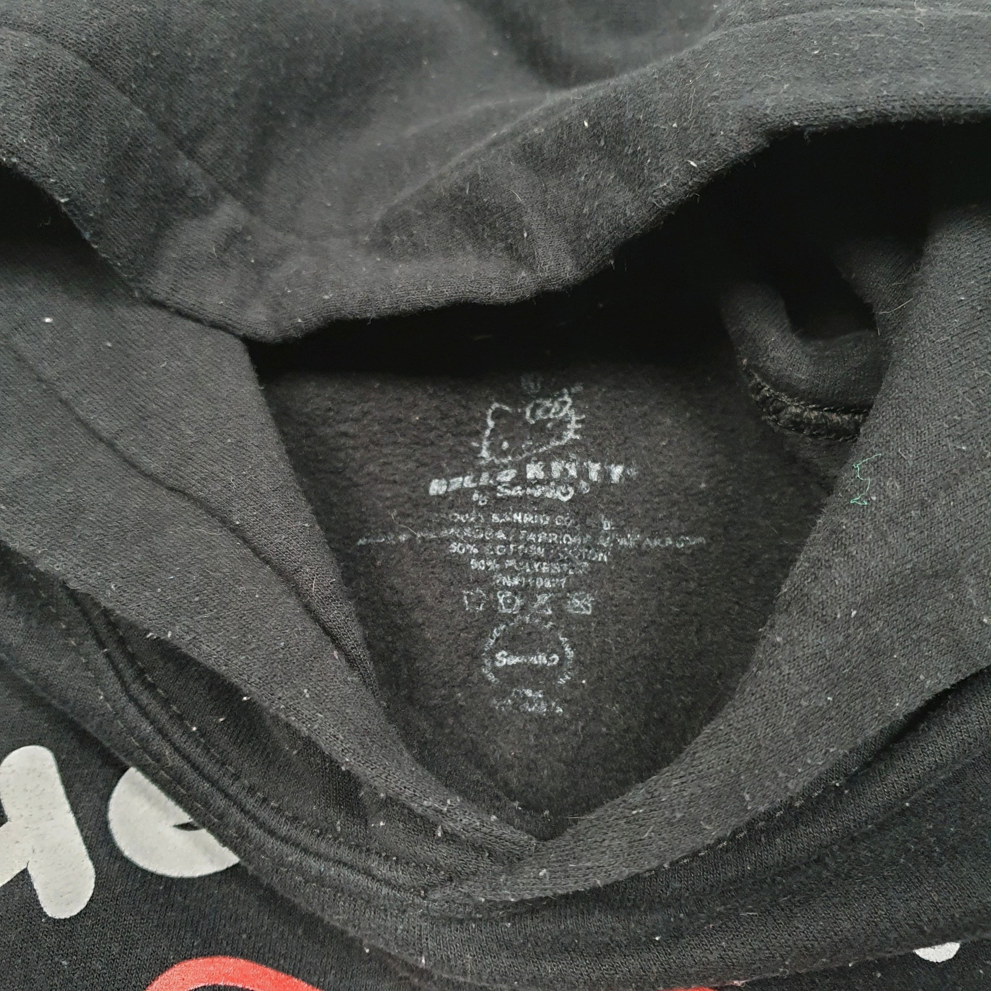 Womens Black Hello Kitty Tokyo Hoodie Jumper