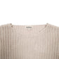Womens Beige Listiele  Crewneck Jumper